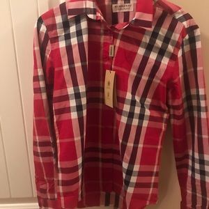 Plaid Burberry top